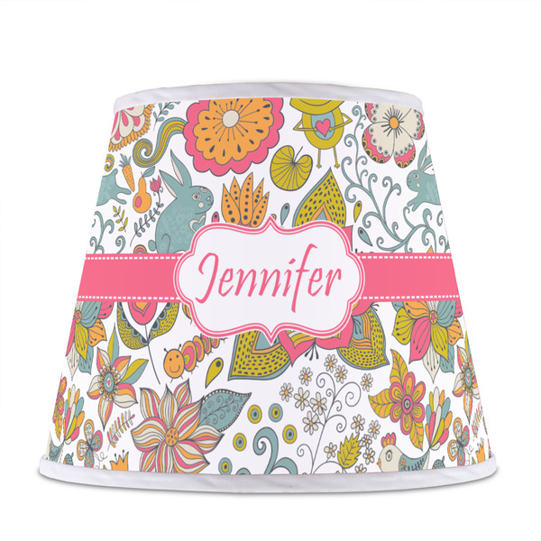 Wild Garden Poly Film Empire Lampshade - Front View