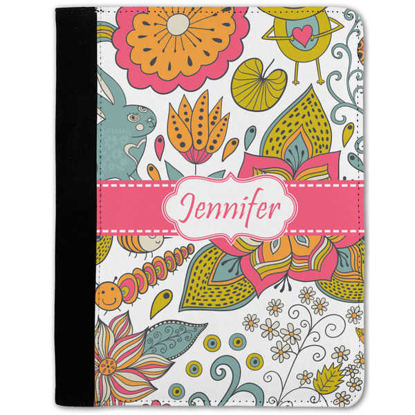 Custom Wild Garden Notebook Padfolio w/ Name or Text