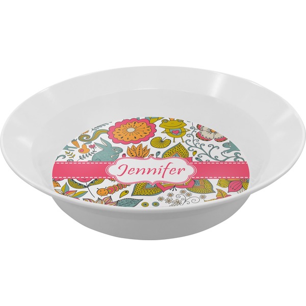 Custom Wild Garden Melamine Bowl - 12 oz (Personalized)
