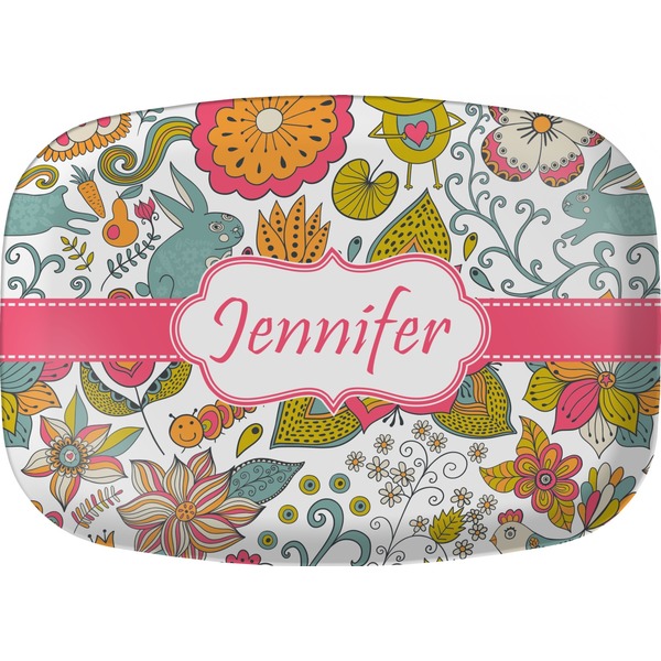 Custom Wild Garden Melamine Platter (Personalized)