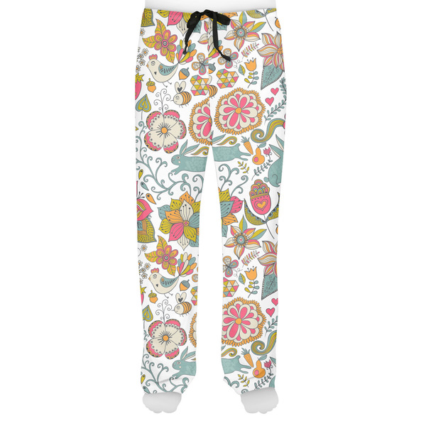 Wild Garden Men's Pjs Front - on model