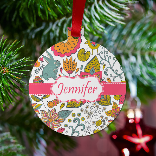 Wild Garden Metal Ball Ornament - Lifestyle