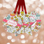 Wild Garden Metal Ornaments - Double Sided w/ Name or Text