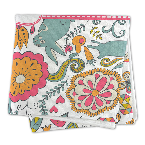Wild Garden Microfiber Dish Rag - FOLDED (square)