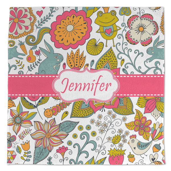 Custom Wild Garden Microfiber Dish Towel (Personalized)