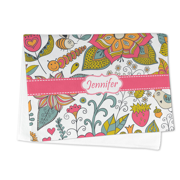 Wild Garden Microfiber Dish Towel - FOLDED HALF