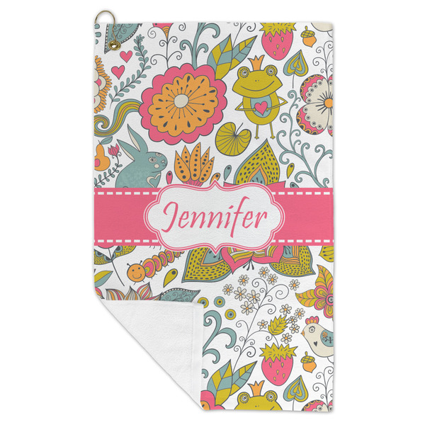 Wild Garden Microfiber Golf Towels - FOLD
