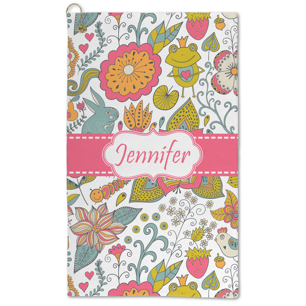 Custom Wild Garden Microfiber Golf Towel - Large (Personalized)