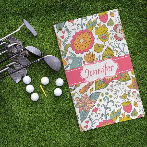 Wild Garden Microfiber Golf Towels - LIFESTYLE