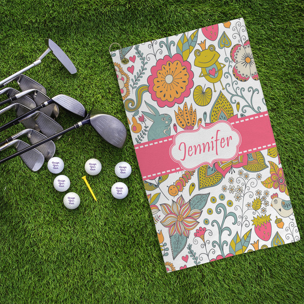 Wild Garden Microfiber Golf Towels - LIFESTYLE