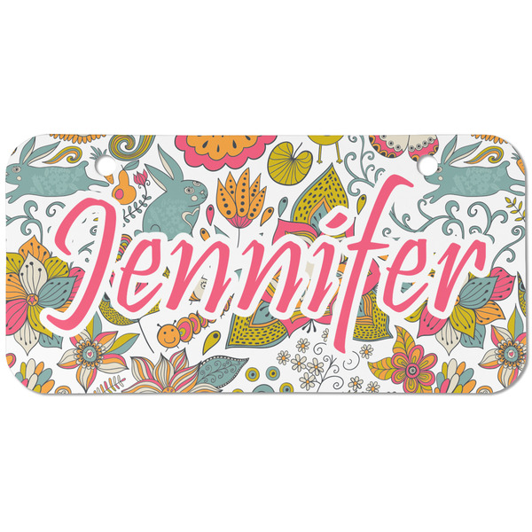 Custom Wild Garden Mini/Bicycle License Plate (2 Holes) (Personalized)