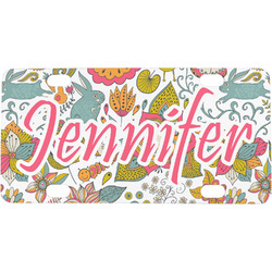 Wild Garden Mini / Bicycle License Plate (4 Holes) (Personalized)