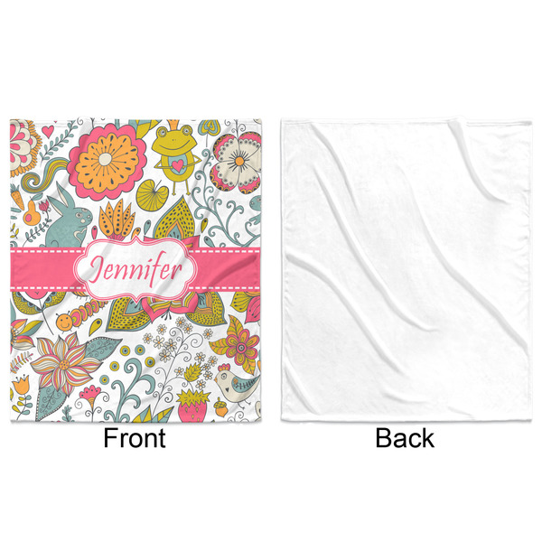 Wild Garden Minky Blanket - 50"x60" - Single Sided - Front & Back