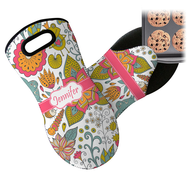 Wild Garden Neoprene Oven Mitt