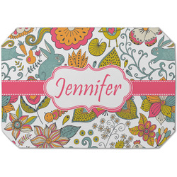 Wild Garden Dining Table Mat - Octagon (Single-Sided) w/ Name or Text