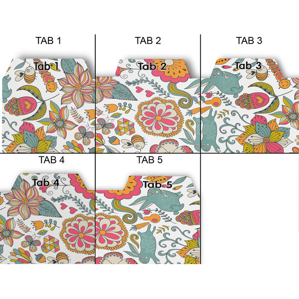 Wild Garden Page Dividers - Set of 5 - Approval