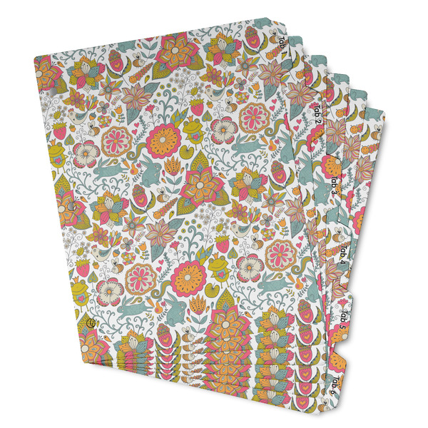 Custom Wild Garden Binder Tab Divider - Set of 6 (Personalized)