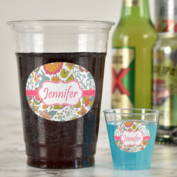 Wild Garden Party Cups - 16oz - In Context