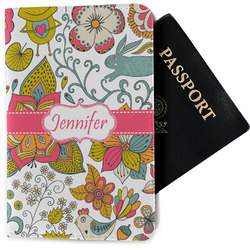 Wild Garden Passport Holder - Fabric w/ Name or Text