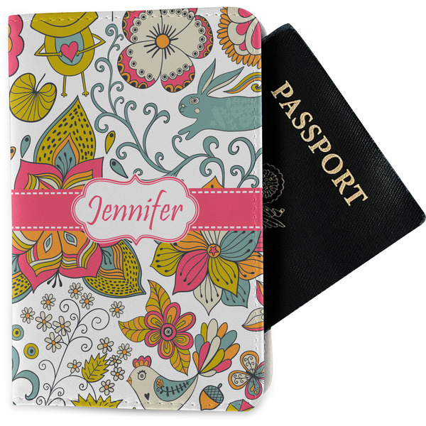 Custom Wild Garden Passport Holder - Fabric w/ Name or Text