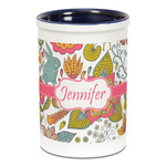 Wild Garden Ceramic Pencil Holders - Blue