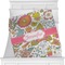 Wild Garden Minky Blanket - Toddler / Throw - 60"x50" - Single Sided (Personalized)