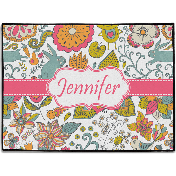 Custom Wild Garden Door Mat - 24"x18" (Personalized)