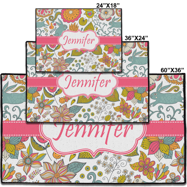 Wild Garden Personalized Door Mat - Group Parent IMF