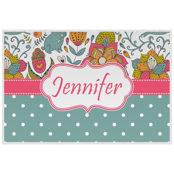 Wild Garden Personalized Placemat (Back)