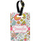 Wild Garden Plastic Luggage Tag - Rectangular w/ Name or Text