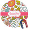 Wild Garden Round Fridge Magnet (Personalized)
