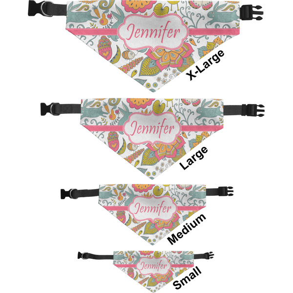 Wild Garden Pet Bandana Sizes