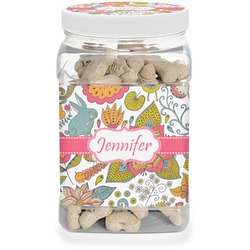 Wild Garden Dog Treat Jar (Personalized)