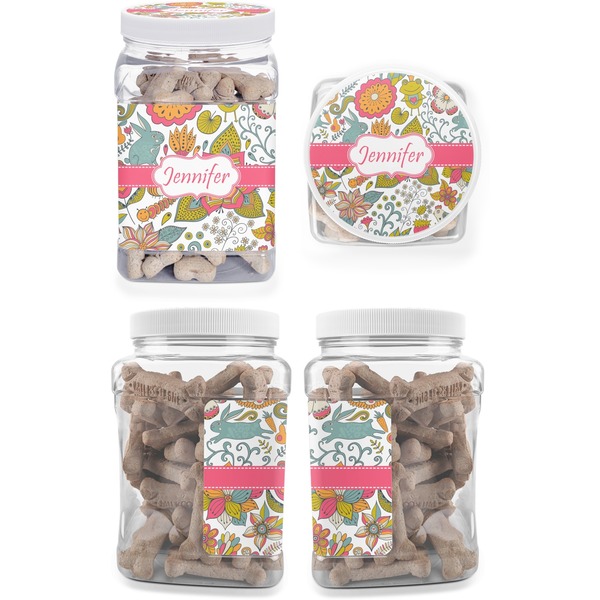Wild Garden Pet Treat Jar - Multiple Angles