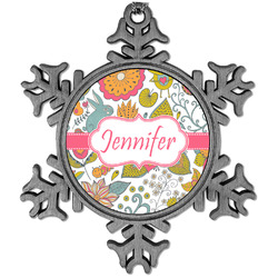 Wild Garden Vintage Snowflake Ornament (Personalized)