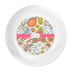 Wild Garden Plastic Party Dinner Plates - 10" (Personalized)