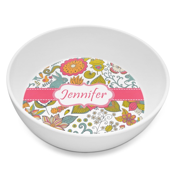 Custom Wild Garden Melamine Bowl - 8 oz (Personalized)