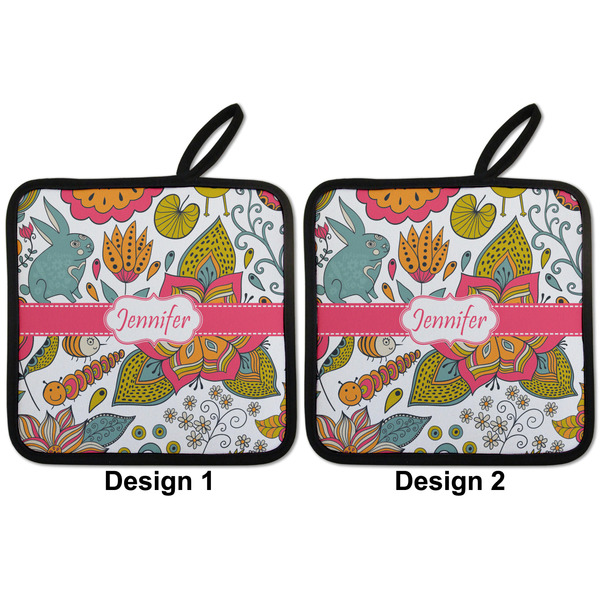 Wild Garden Pot Holders - Set of 2 APPROVAL