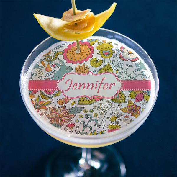 Wild Garden Printed Drink Topper - XLarge - In Context