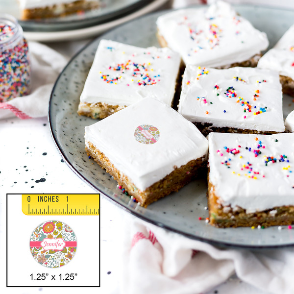 Wild Garden Printed Icing Circle - XSmall - In Context