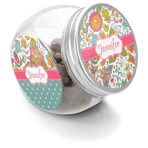 Custom Wild Garden Puppy Treat Jar (Personalized)