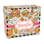 Wild Garden Wood Recipe Box - Full Color Print (Personalized)