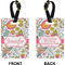 Wild Garden Rectangle Luggage Tag (Front + Back)