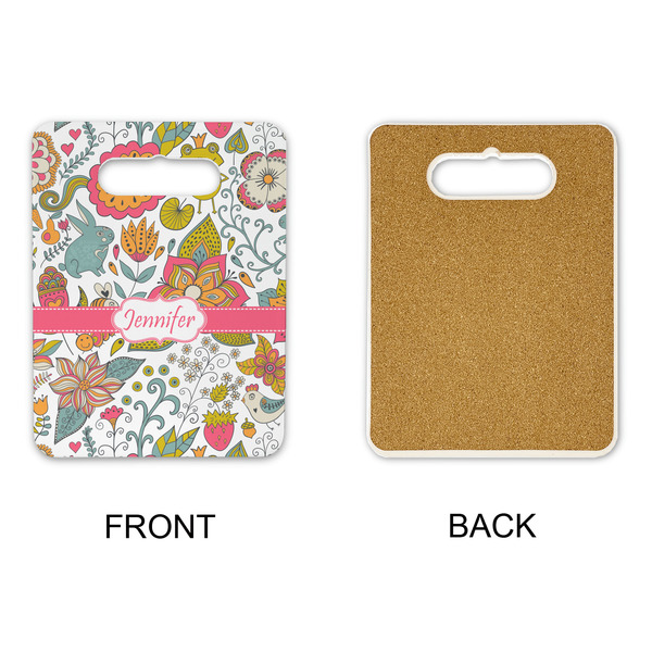 Wild Garden Rectangle Trivet with Handle - APPROVAL