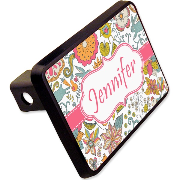 Custom Wild Garden Rectangular Trailer Hitch Cover - 2" (Personalized)