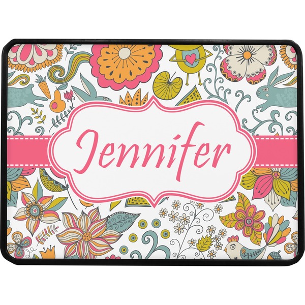 Wild Garden Rectangular Trailer Hitch Cover (Personalized)