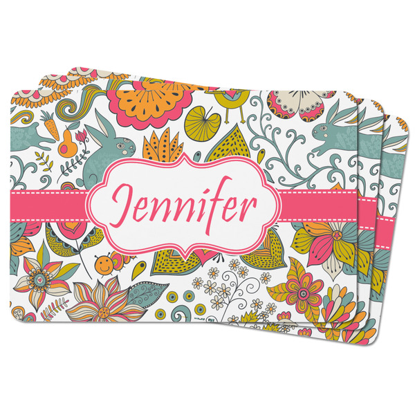 Wild Garden Rectangular Fridge Magnet - THREE