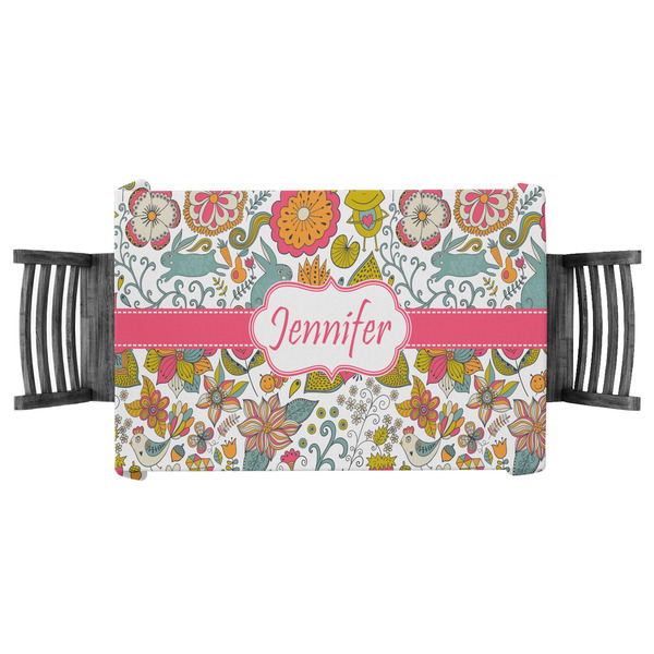 Custom Wild Garden Tablecloth - 58"x58" (Personalized)