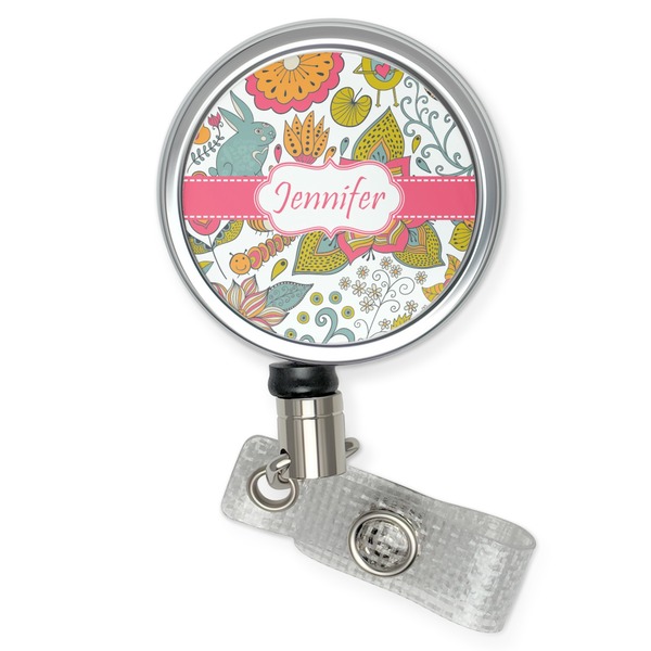 Custom Wild Garden Retractable Badge Reel (Personalized)