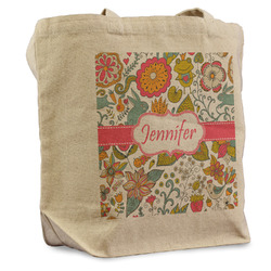 Wild Garden Reusable Cotton Grocery Bag (Personalized)